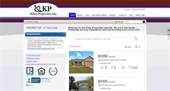 Desktop Screenshot of klineproperties.com